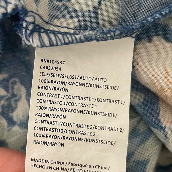 Anthropologie‎ Tiny Gaina Printed Shift Half Button Dress  Small - Picture 8 of 9